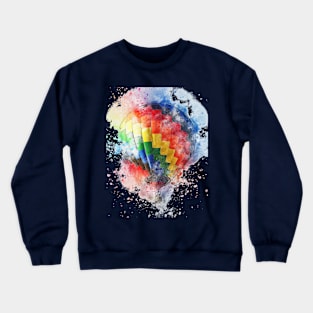 Balloon plane art Crewneck Sweatshirt